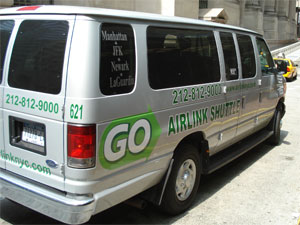 Airlink - Go airport shuttle - service de transfert, navette aeroport à New York Kennedy, Laguardia, Newark