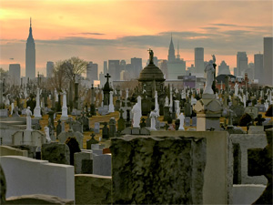Photo du cimetière de Calvary dans le Queens - New York