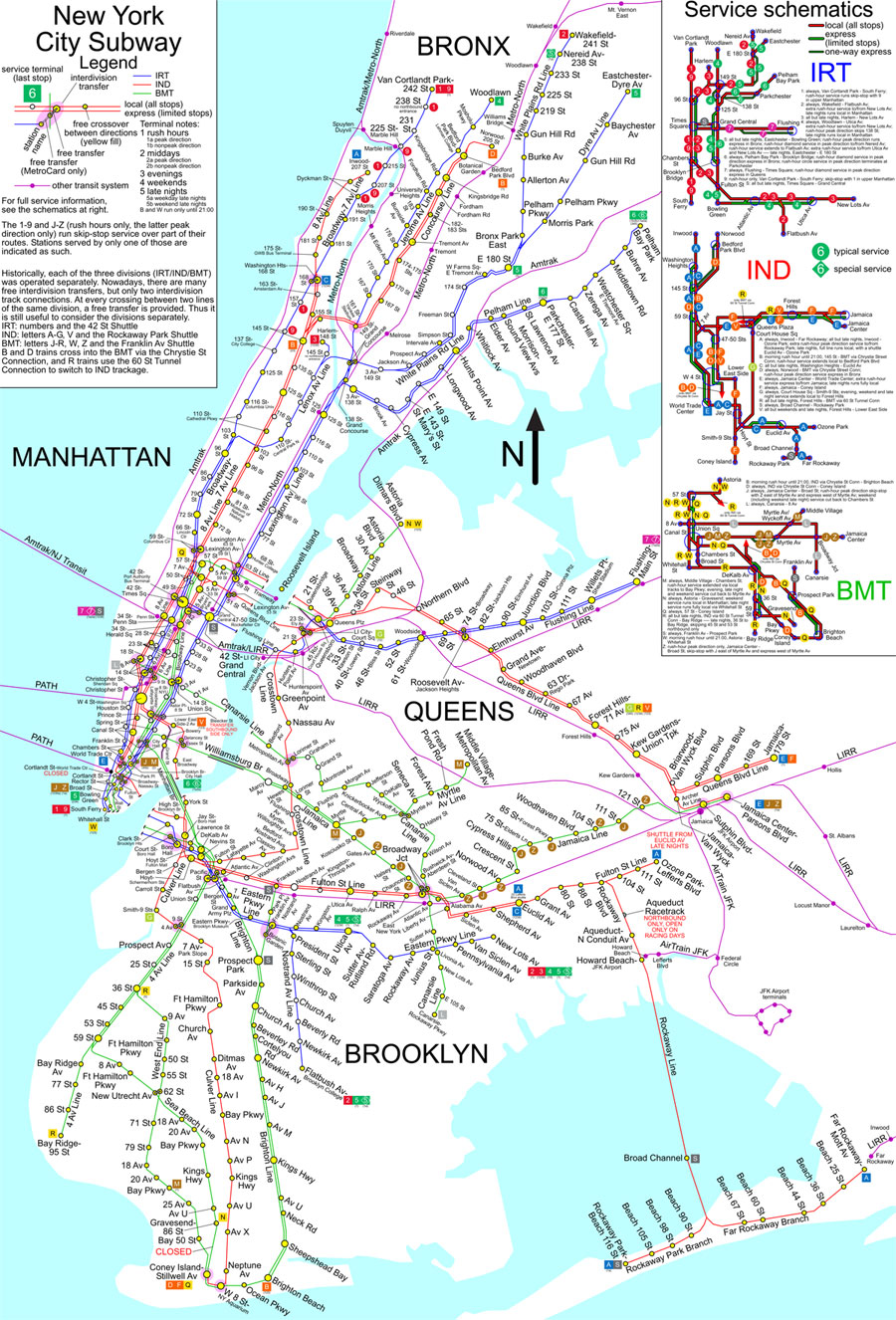 Plan du Metro de New York